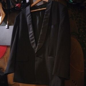 Vintage Elegant Black Men's Tuxedo Jacket